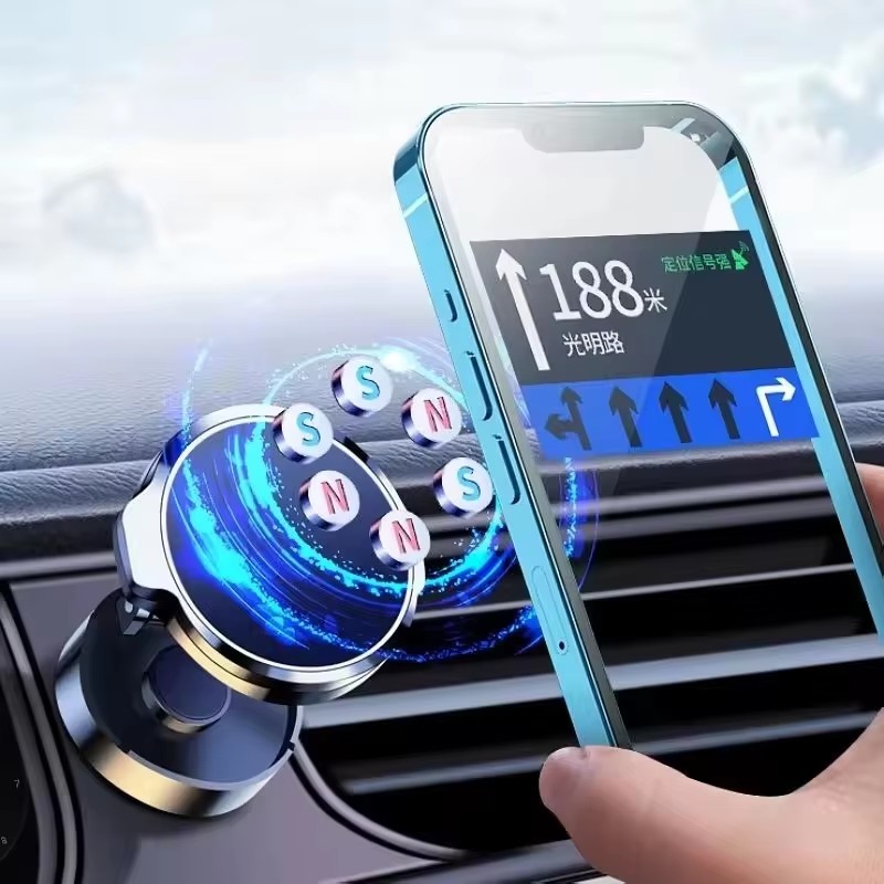 Round Folding Magnetic Car Hol - Phone Accessories Holder Car recension och pris