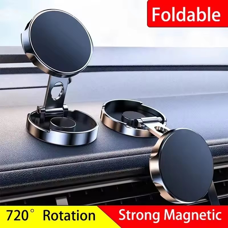 Round Folding Magnetic Car Hol - Phone Accessories Holder Car recension och pris